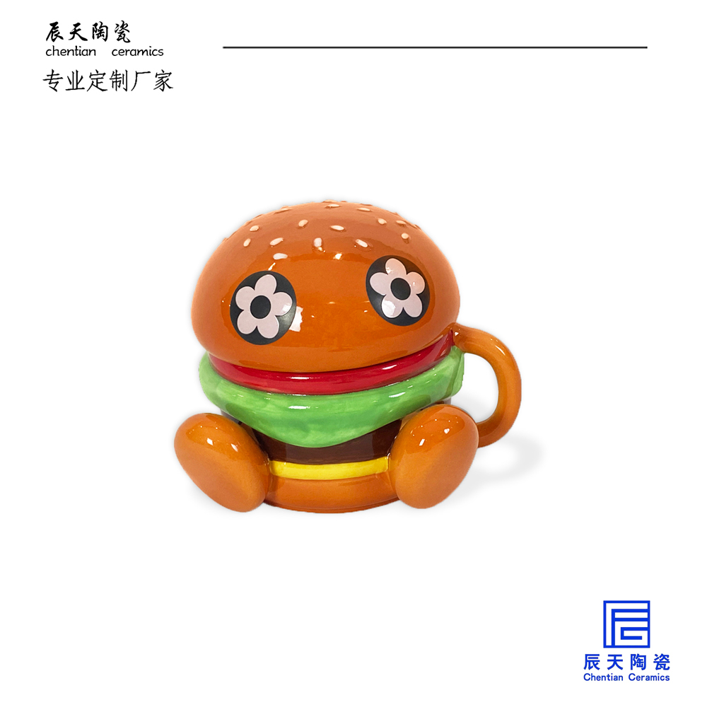 <b>客戶定製 漢堡造型陶瓷馬克杯</b>