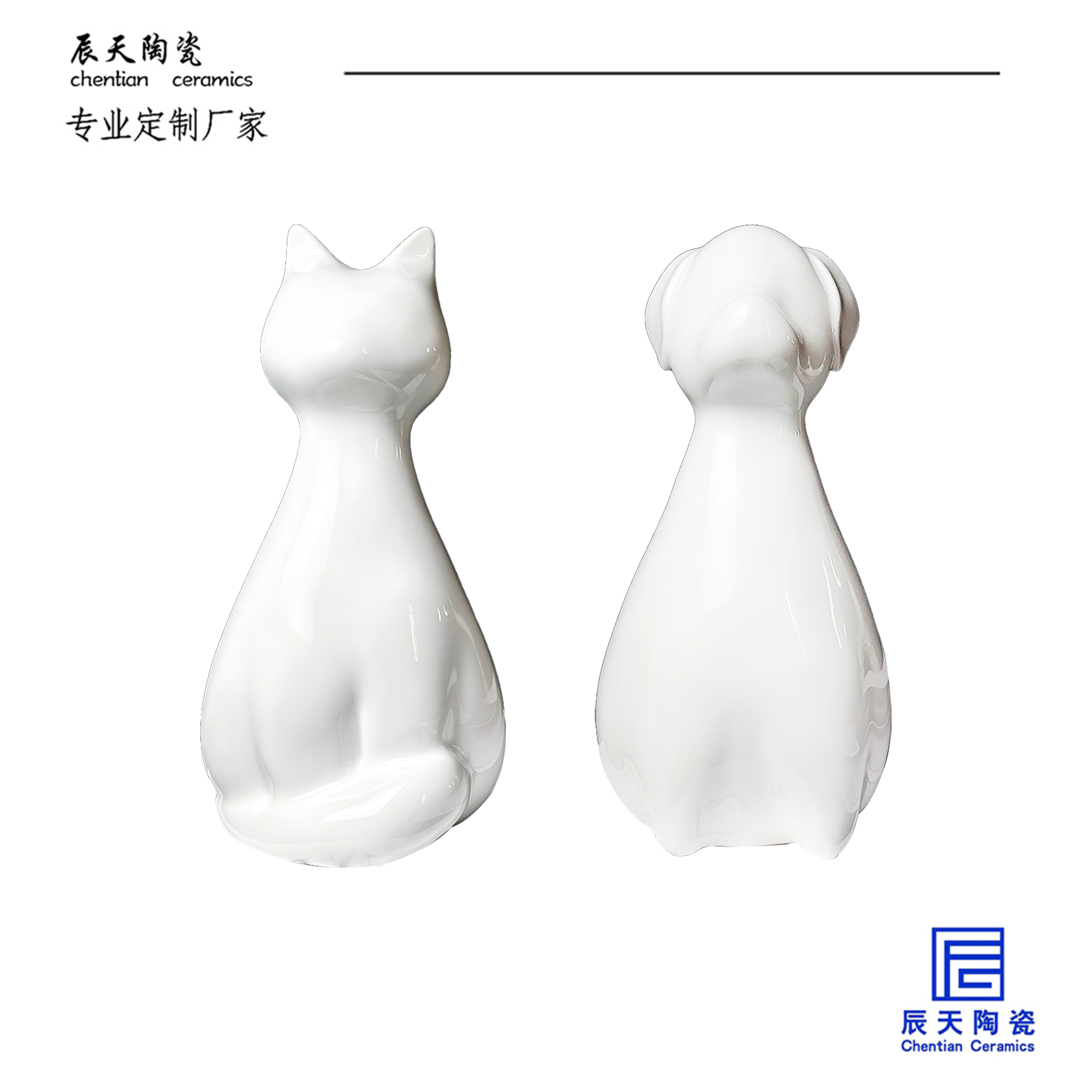 <b>客戶定製 現代設計卡通坐立動物擺件</b>