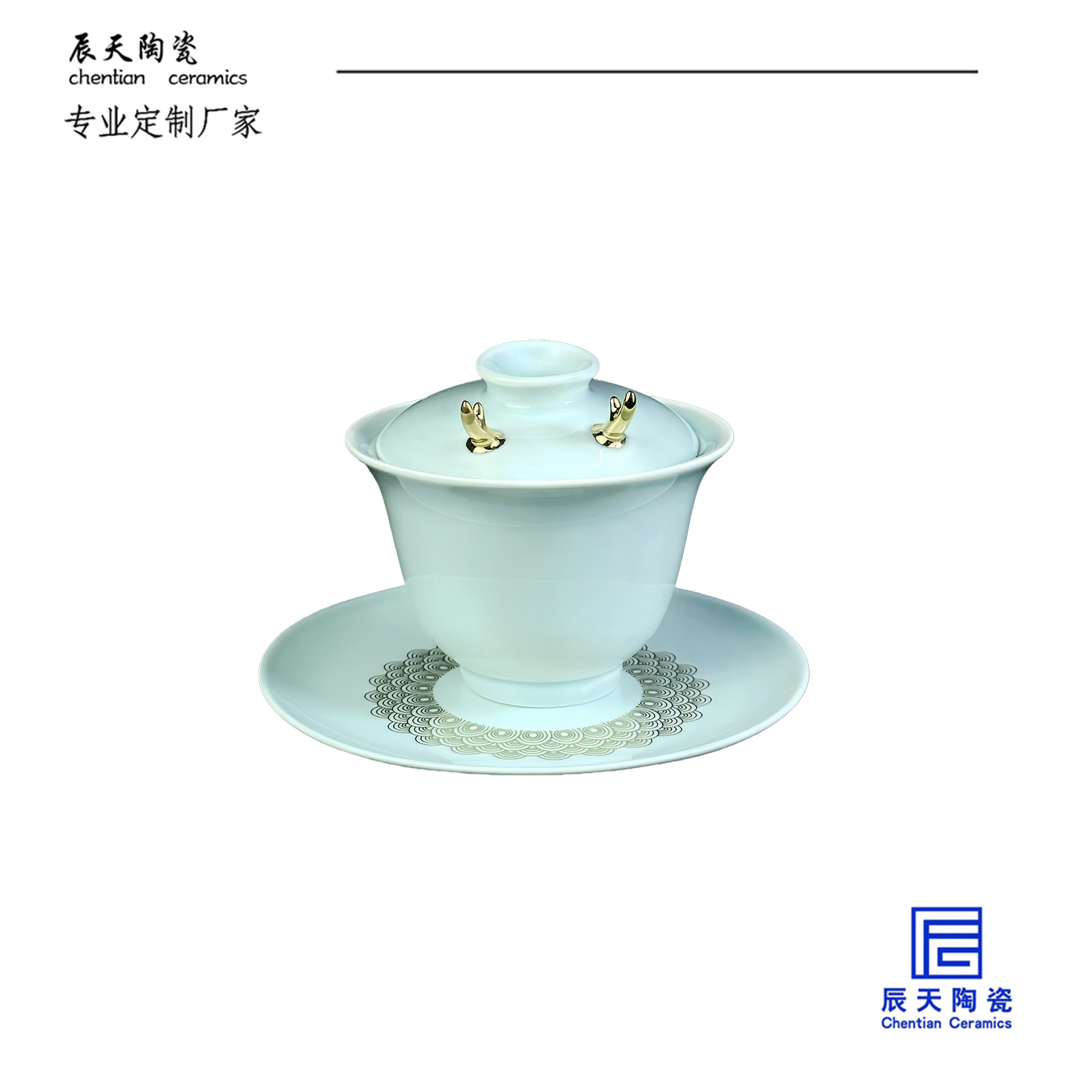 <b>客戶定製 創意陶瓷鹿角蓋碗</b>